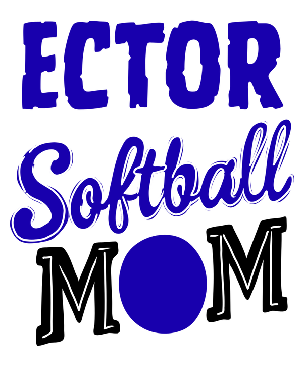 Ector Softball Mom dtf print