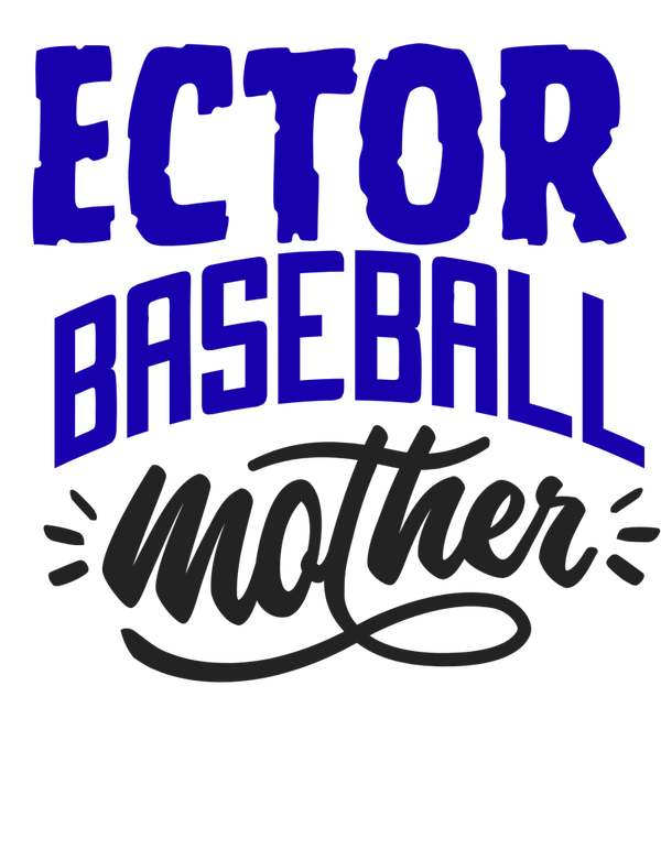 Ector baseball mother dtf print