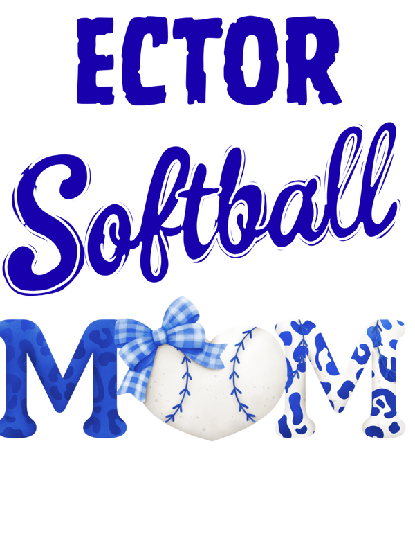 Ector softball mom dtf print