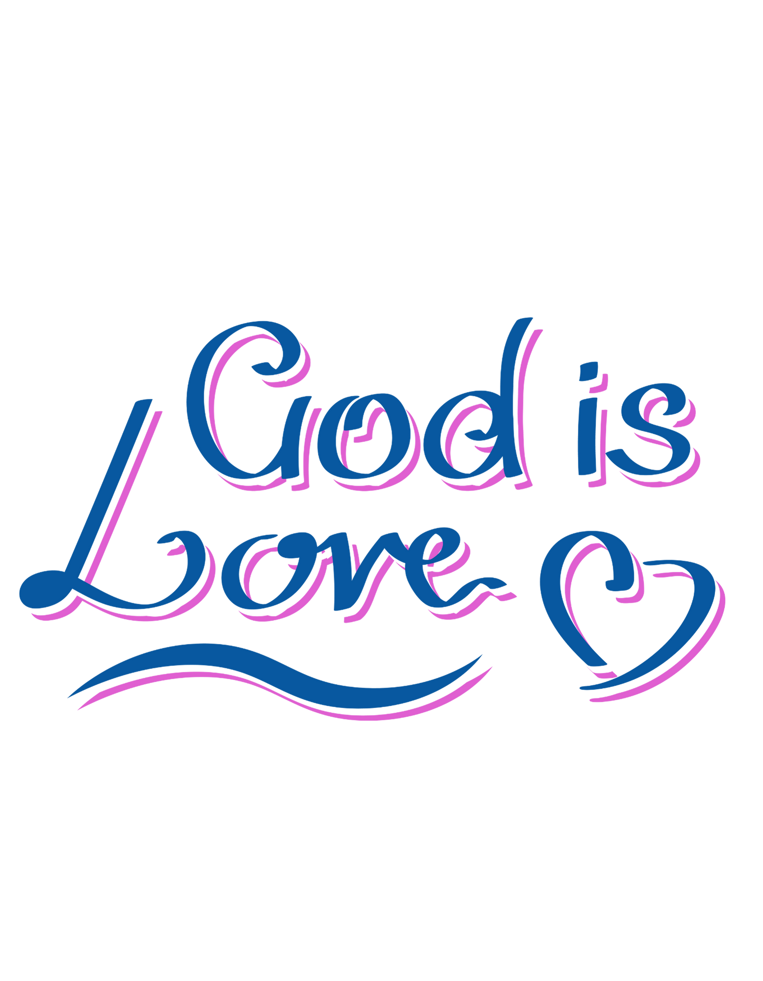 God is Love DTF print