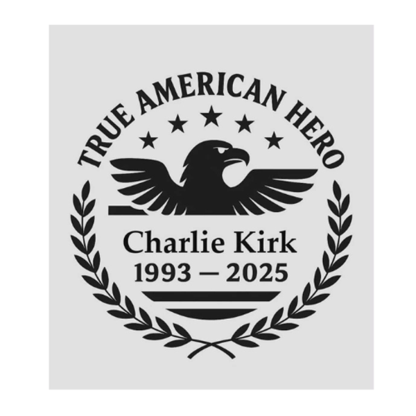 Charli Kirk True American Hero Dtf print