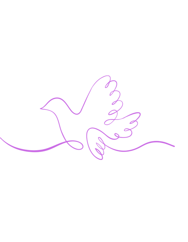 Dove flying dtf print