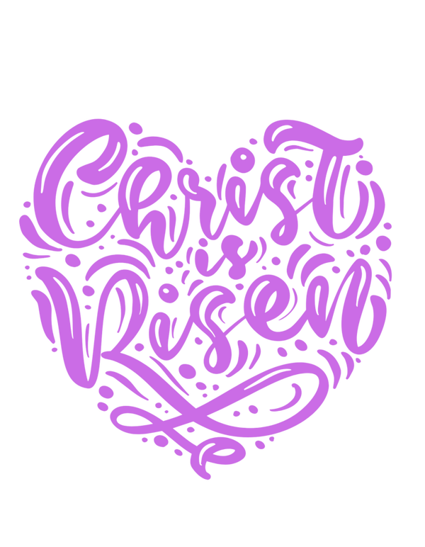 Christ is risen dtf print