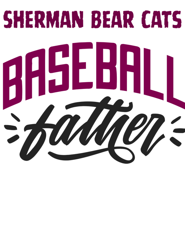 Sherman baseball father dtf print
