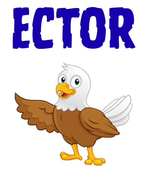 Ector school mascot dtf print