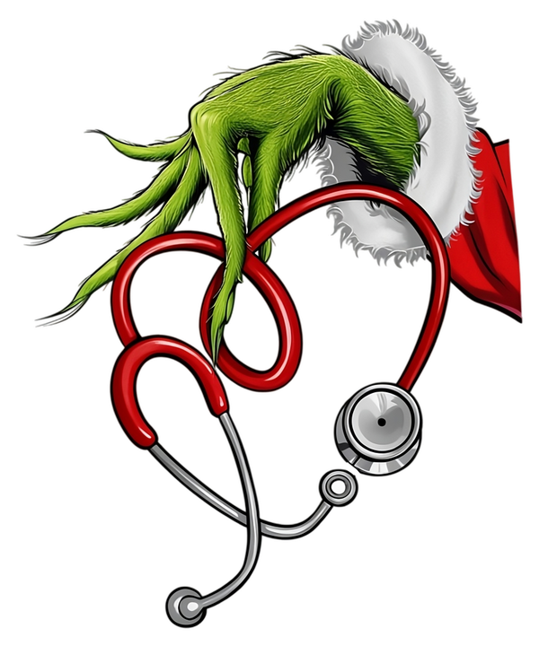 love nursing grinch dtf print