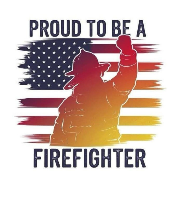 proud to be a fire fighter dtf print