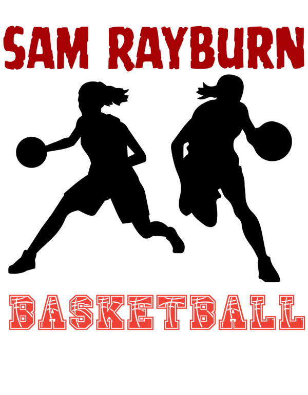 Sam Rayburn Basket ball dtf print