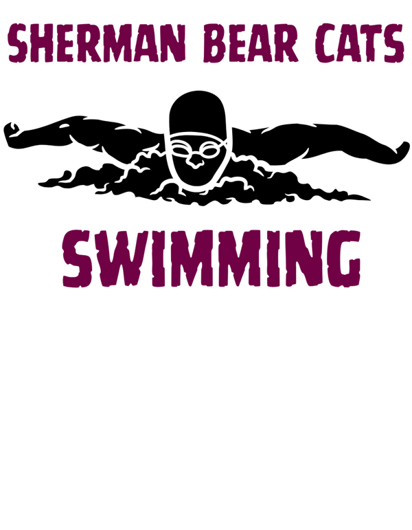 sherman swimming dtf print