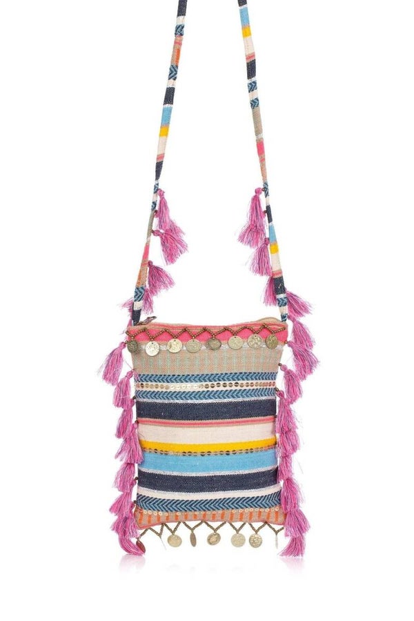 100% recycled cotton bag, bohemian bag