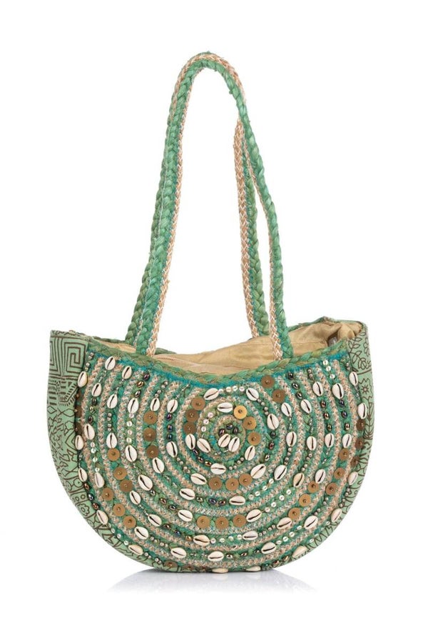 Handmade Jute bag, bohemian bag