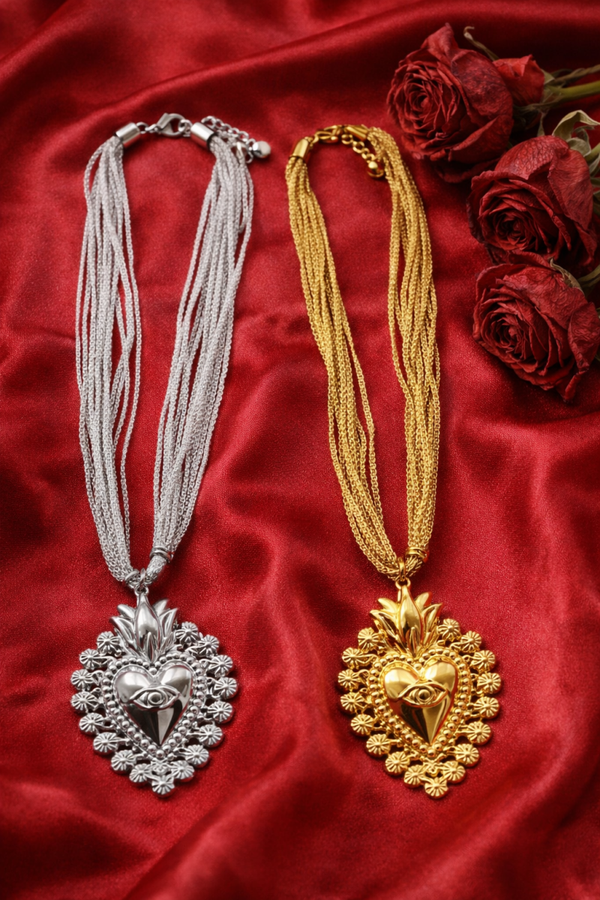Sacred heart necklaces