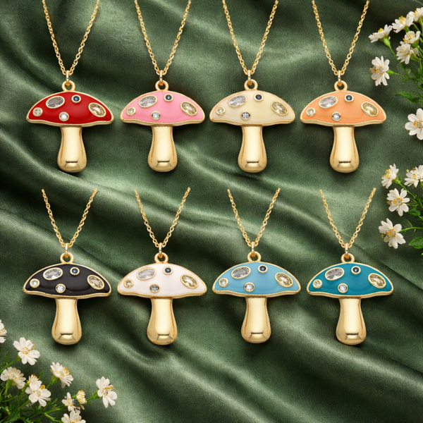 Mushroom Charm Necklaces