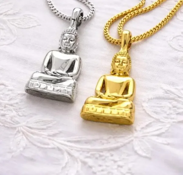 Stainless Steel Buddha Necklace
