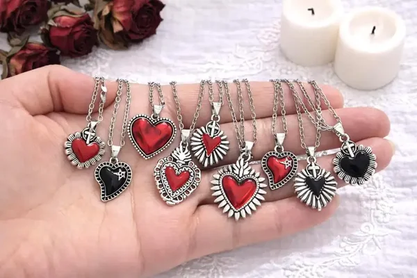 Gothic-Style  Heart Necklaces
