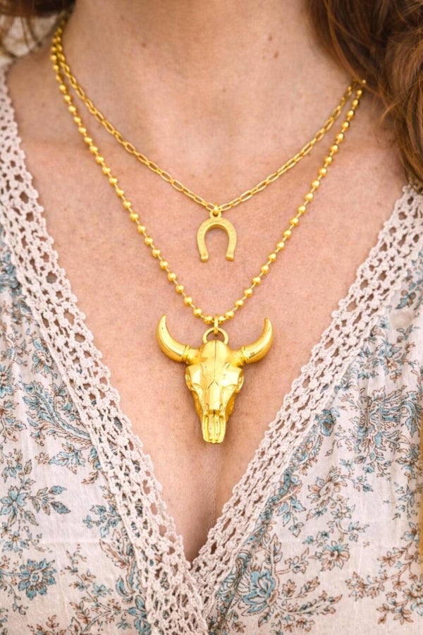 Set of 2 Boho Western Necklaces