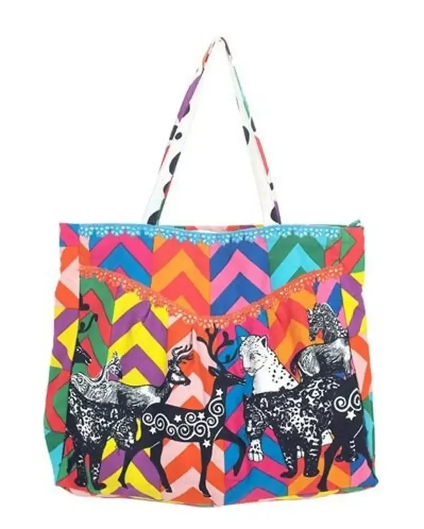 100% recycled cotton bag, bohemian bag
