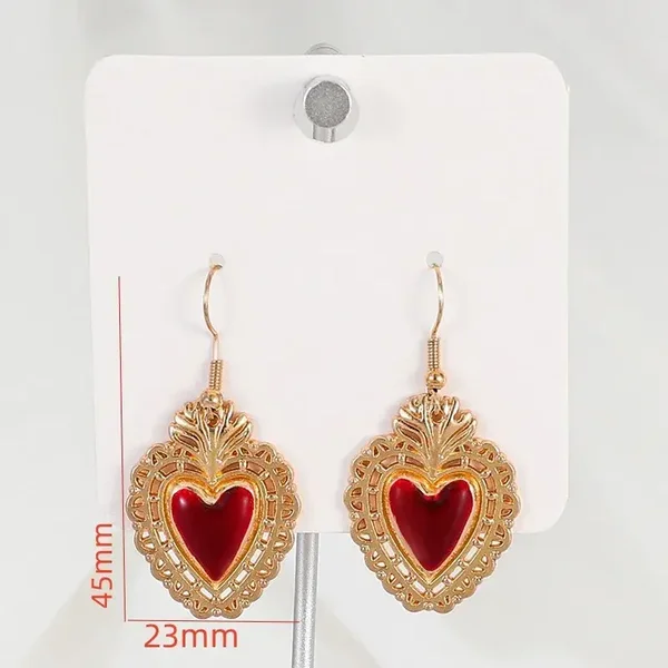 Sacred Heart Red earrings