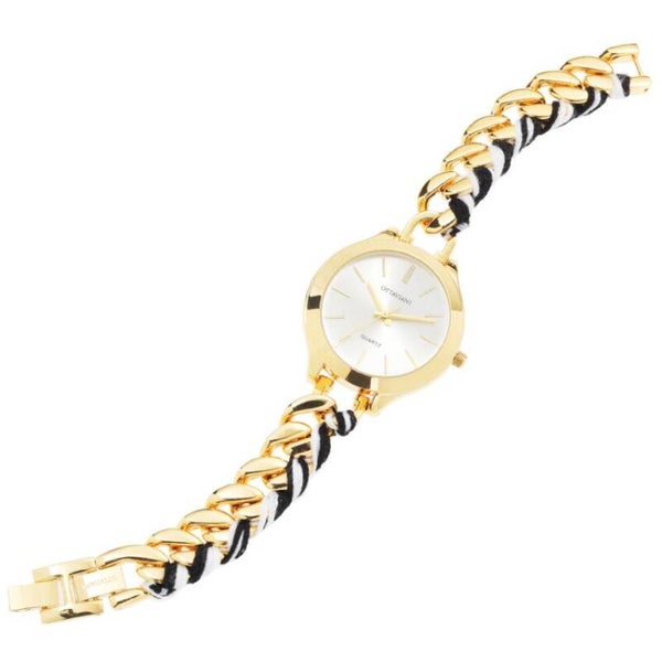 Quarzo argento,bracciale catena