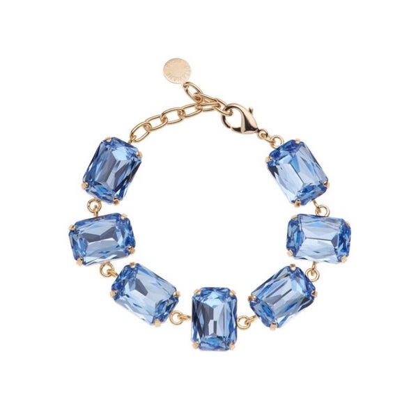 Bracciale dorato con cristalli