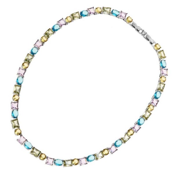 COLLANA TENNIS COLORATA