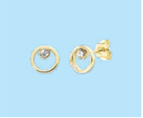 ORECCHINI ZIRCONE CERCHIO