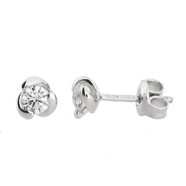 ORECCHINI 18K diam. ct.0,34