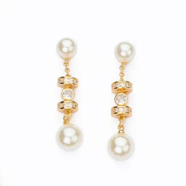 ORECCHINI DISCS & PEARL