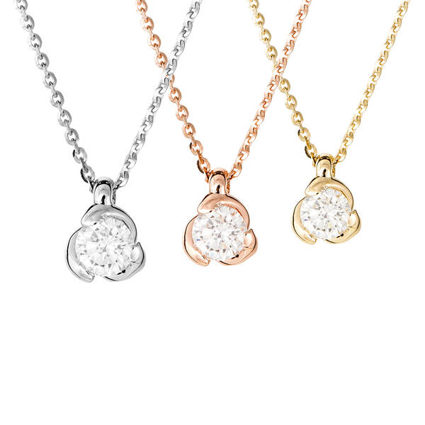 COLLANA 18K diam. ct.0,20