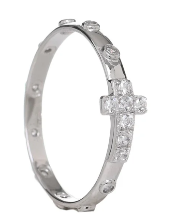 Anello Icona LUMINA - Pietre Bianche
