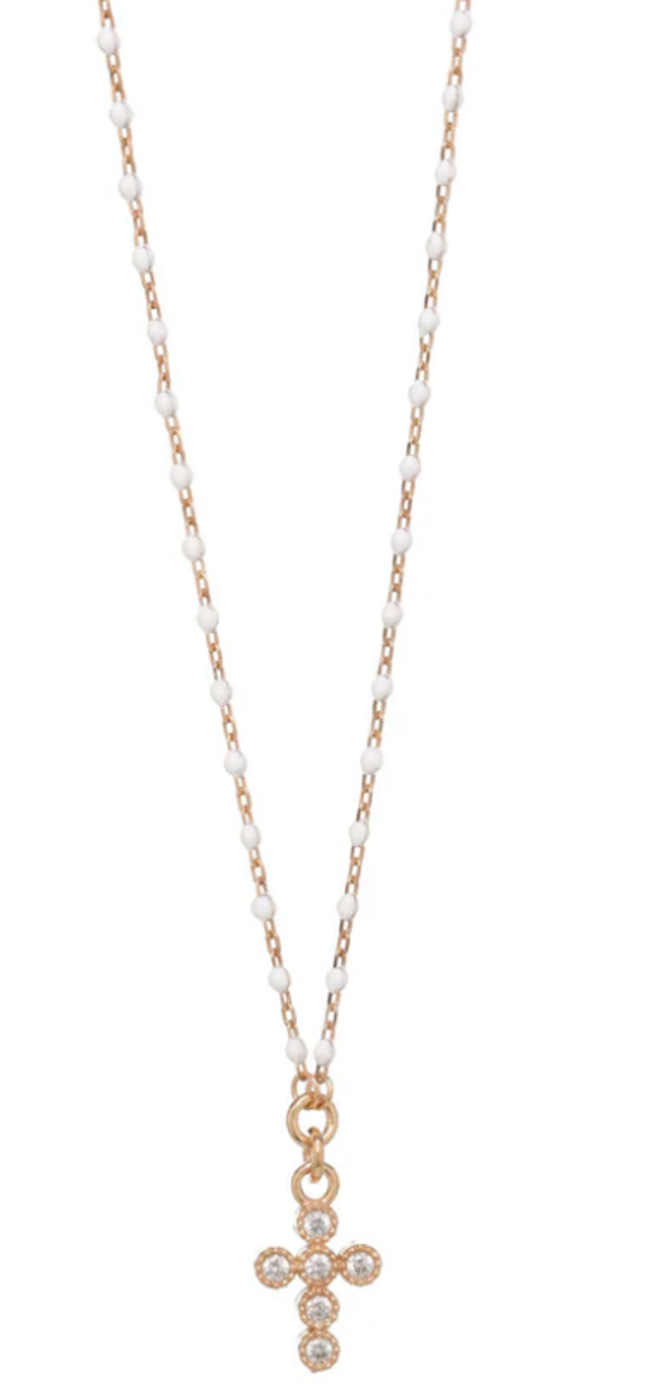 Collana Icona CRUCIS - Bianco