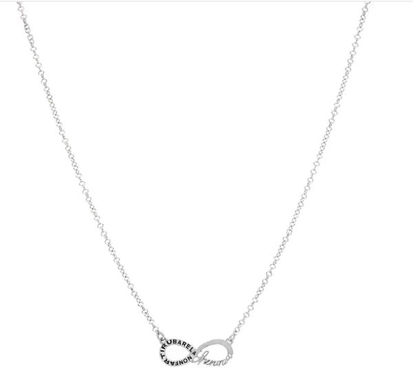 Collana Ciondolo Infinito - Rodio