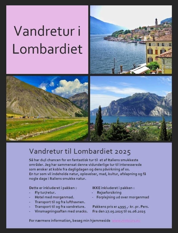 Vandretur i Lombardiet