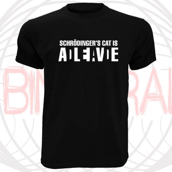 Camiseta el gato de shrodinger, dead or alive