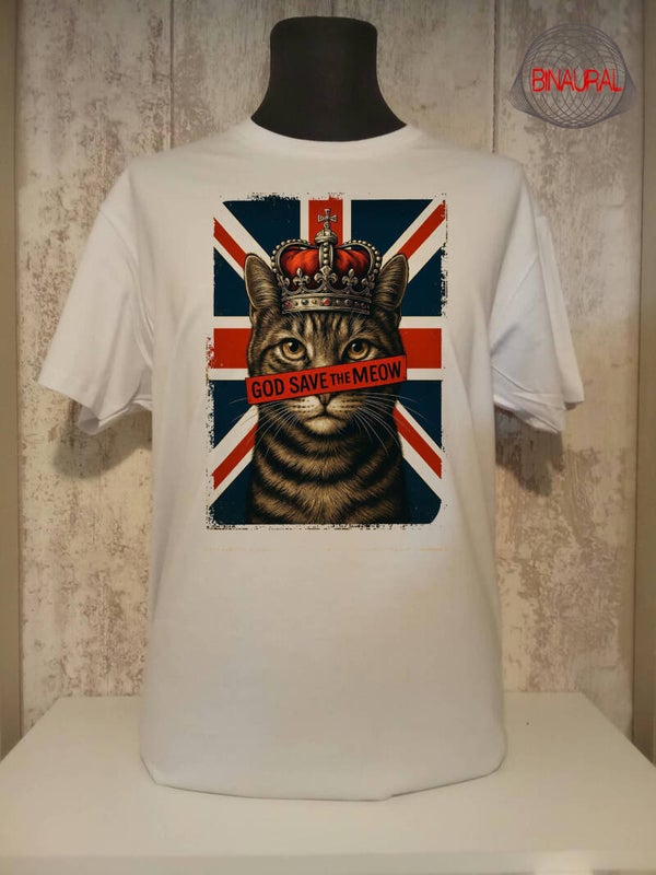 Camiseta gato - god save