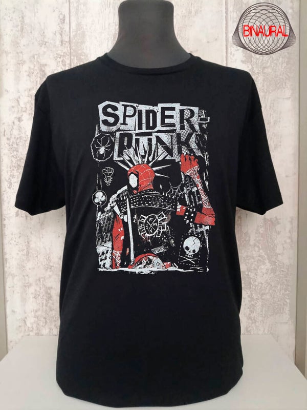 Camiseta spider punk