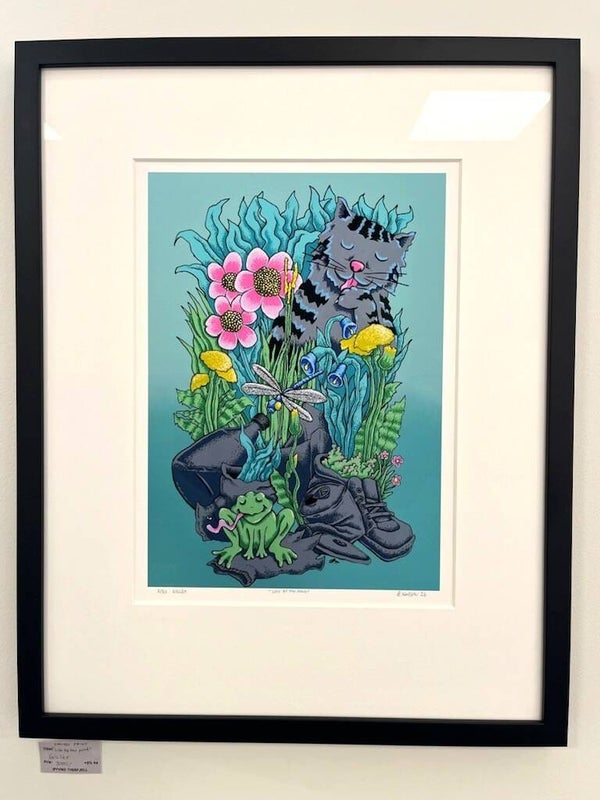 Life by the pond, giclée
