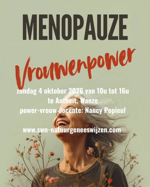 Menopauze, wijze vrouwendag 4 oktober 2026