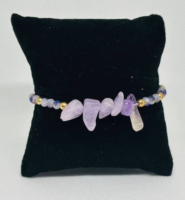 Armband Stones - Paars