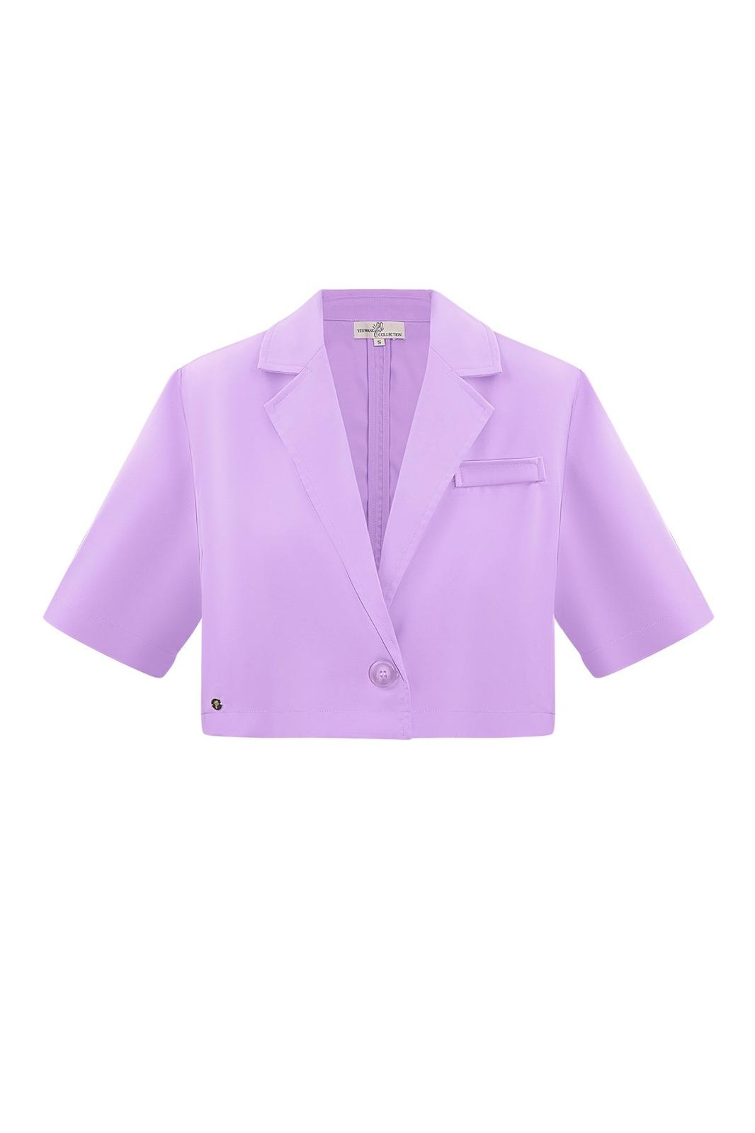 Cropped Blazer - Lila