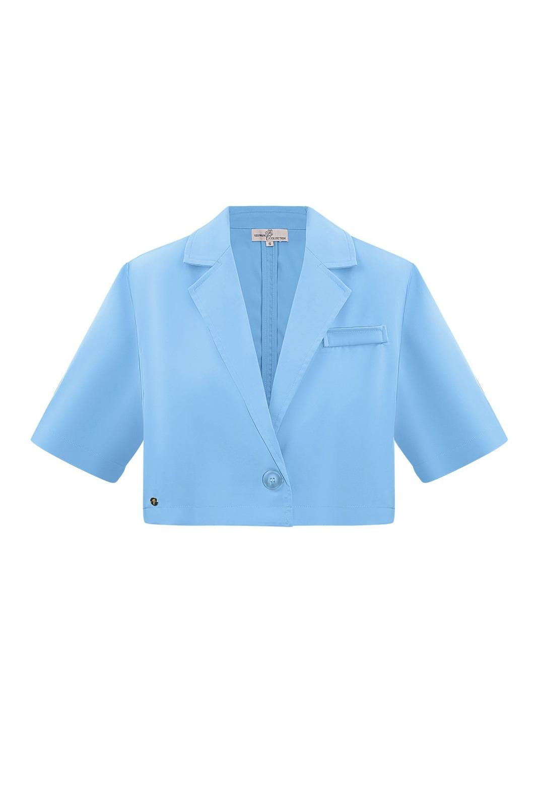 Cropped Blazer - Blauw