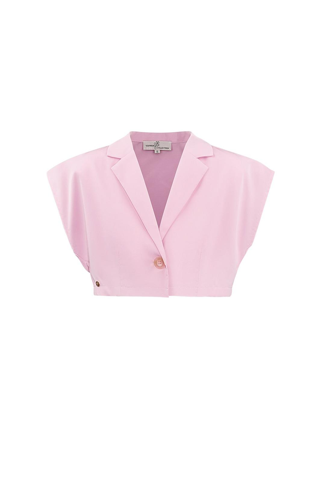 Mouwloze Top/Blazer - Roze