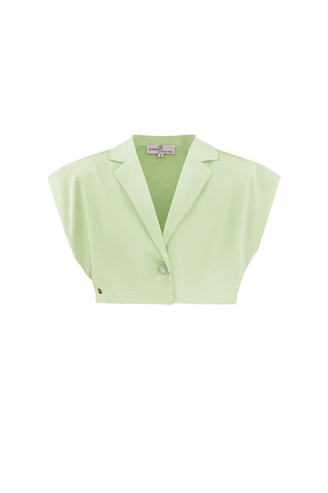 Mouwloze Top/Blazer - Groen
