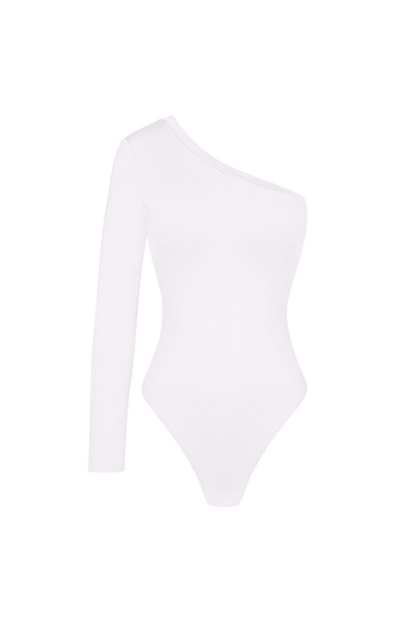 One Shoulder Body - Wit