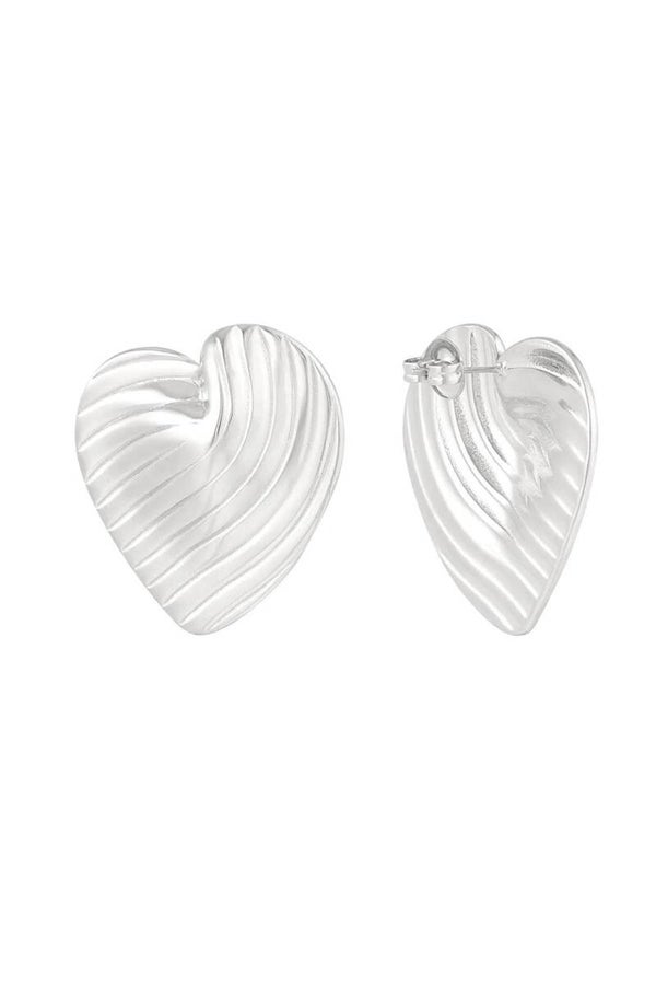 Oorbellen Statement Forever Love - Zilver