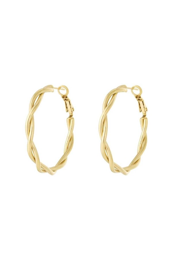 Oorbellen Wave Gedraaid