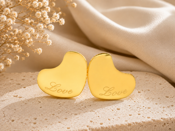 Oorbellen Little Love - Goud