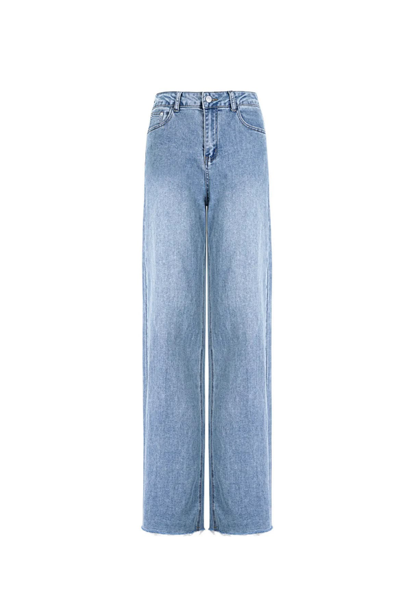 Comfort Wide Leg Jeans - Blauw