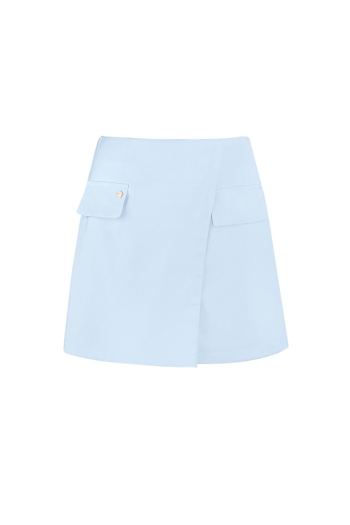 Rok Assymetrisch - Blauw