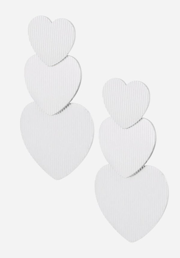 Oorbellen Three Hearts